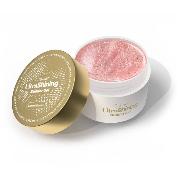 UltraShining Builder Gel, Glitter & Flakes 03 Your Bestie, 30g CLAVIER