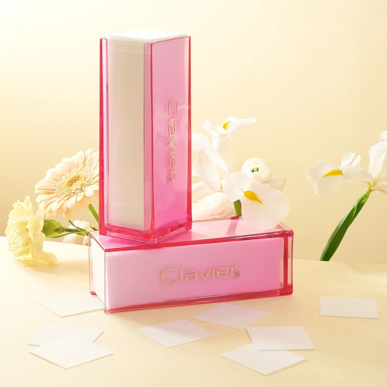 Lint free nail wipes 325psc in box CLAVIER