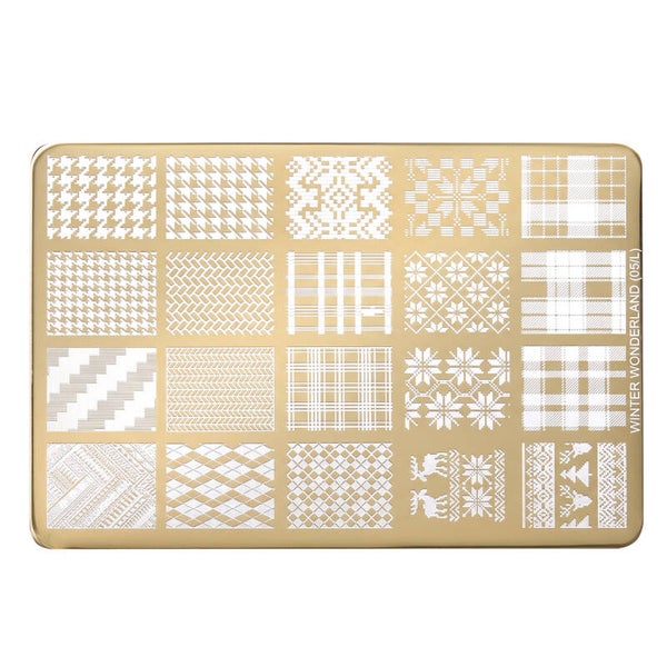 Metal stamping plate, Golden Edition – WINTER WONDERLAND (05/L) CLAVIER