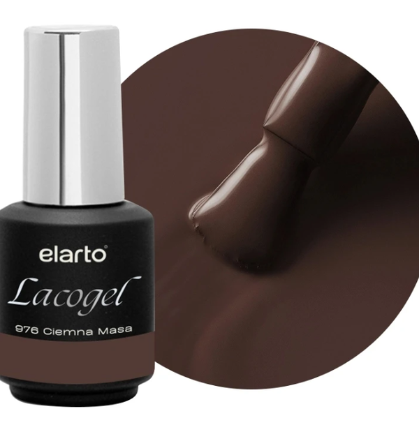 Gel Polish 976 "Ciemna Masa" 7ml ELARTO