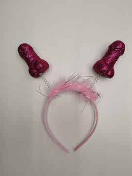 Diadeem Wiebelpiemel hard roze