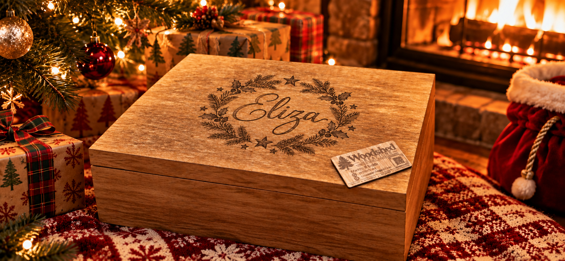 Personalised Christmas Eve box design example