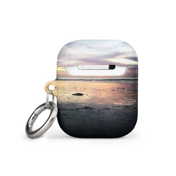 Case for AirPods with sunset in Monster beach
