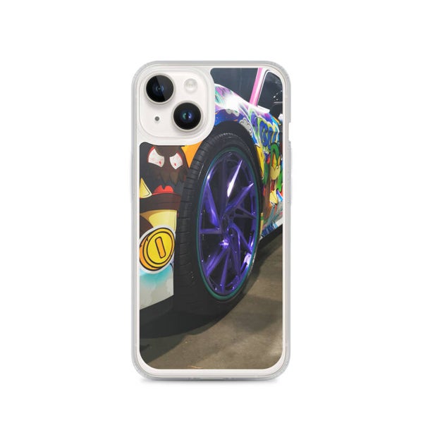 MagSafe clear case with graffiti car
