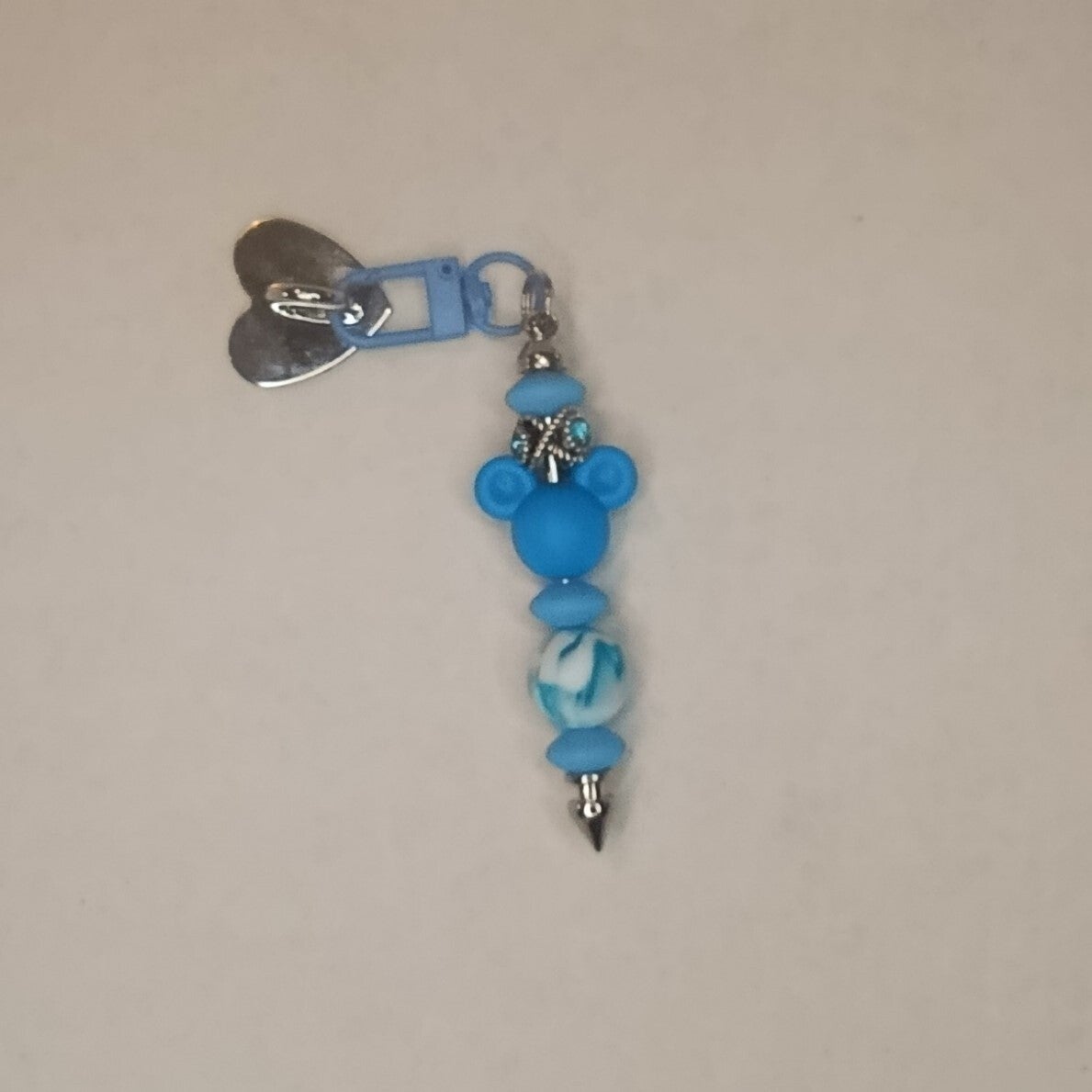 Telefoonplakker Zilver Blauw met Mickey