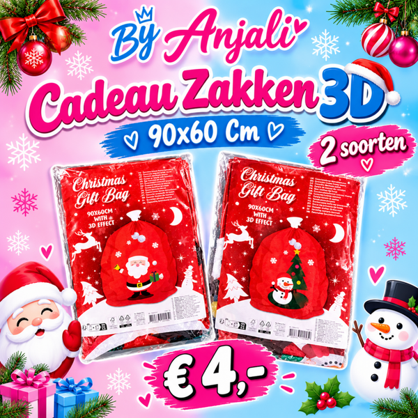 cadeauzakken 90x60 cm