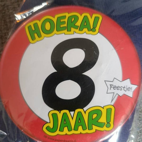 verjaardag button