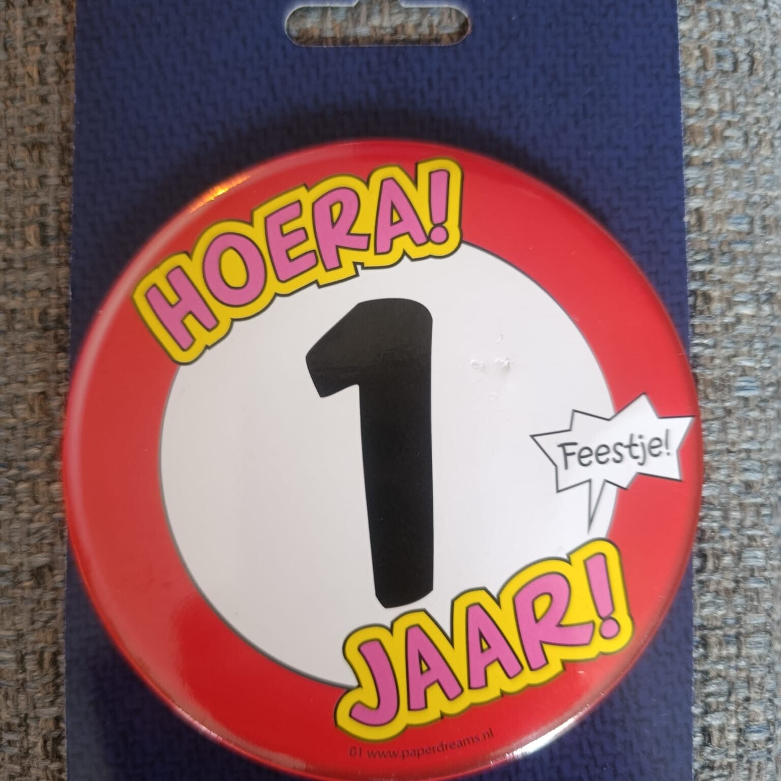 verjaardag button