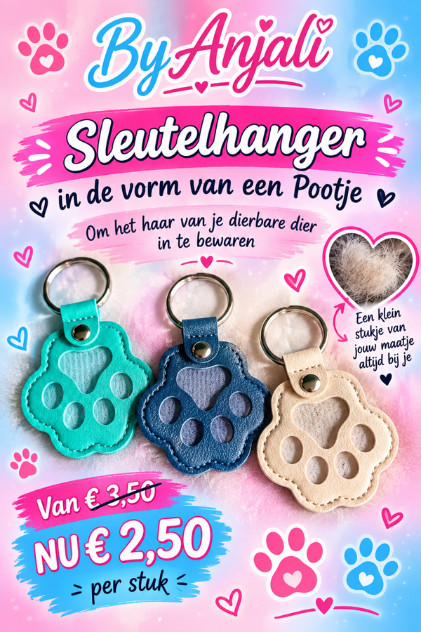 dieren pootjes, diverse kleuren