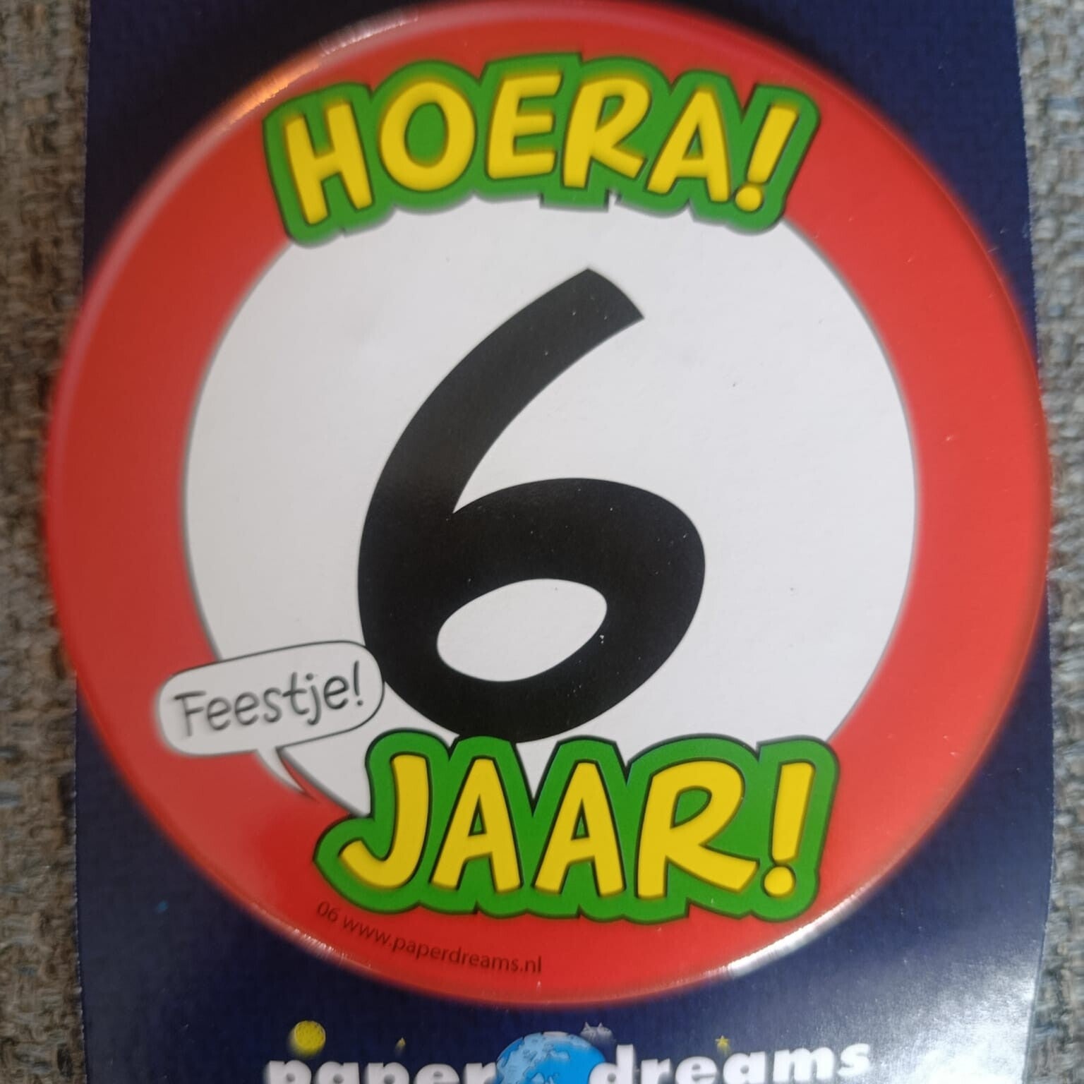 verjaardag button