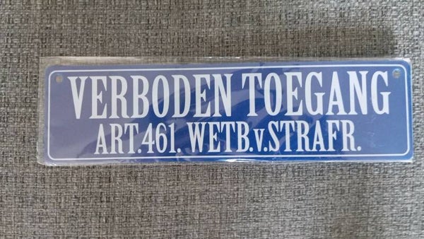 Verboden toegang