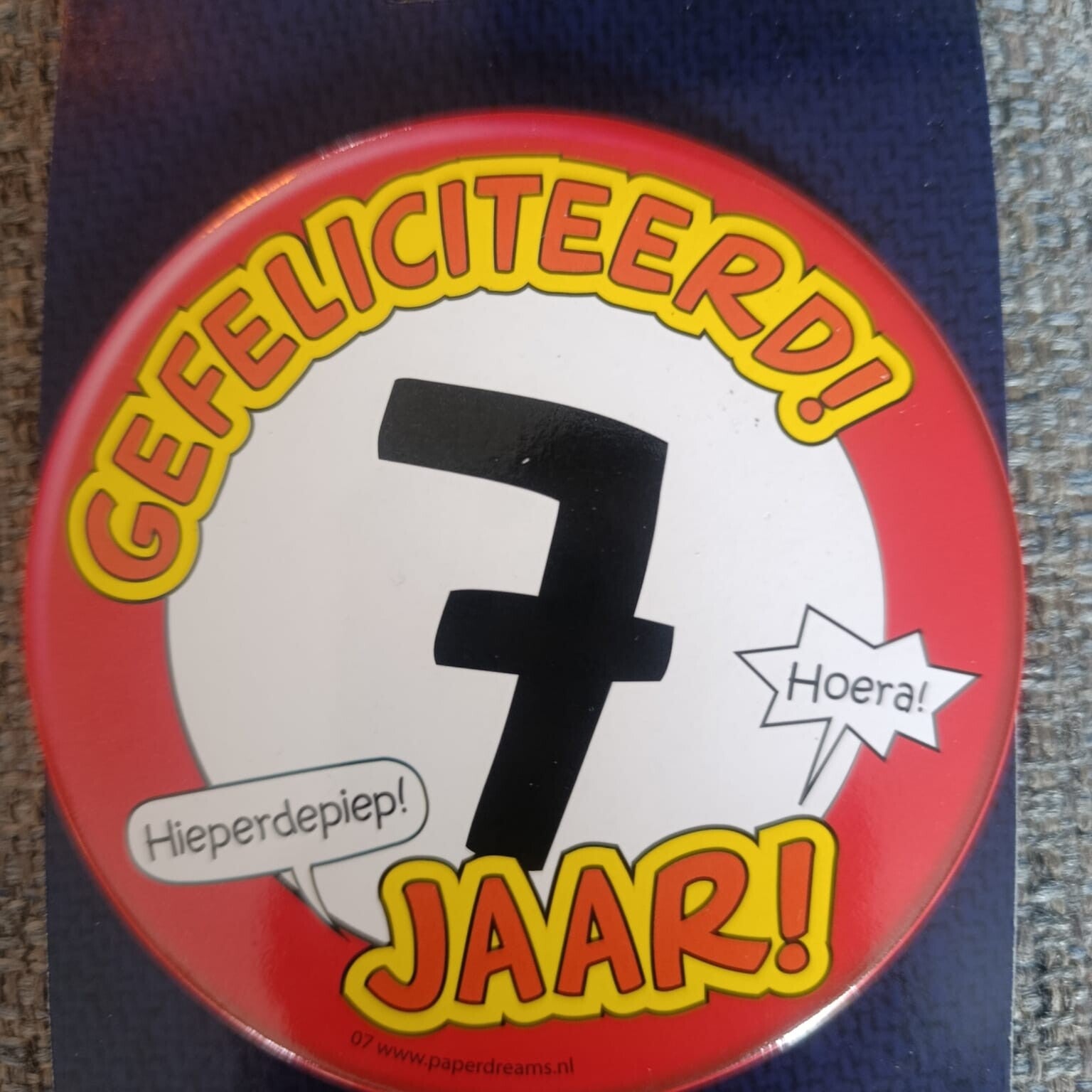 verjaardag button