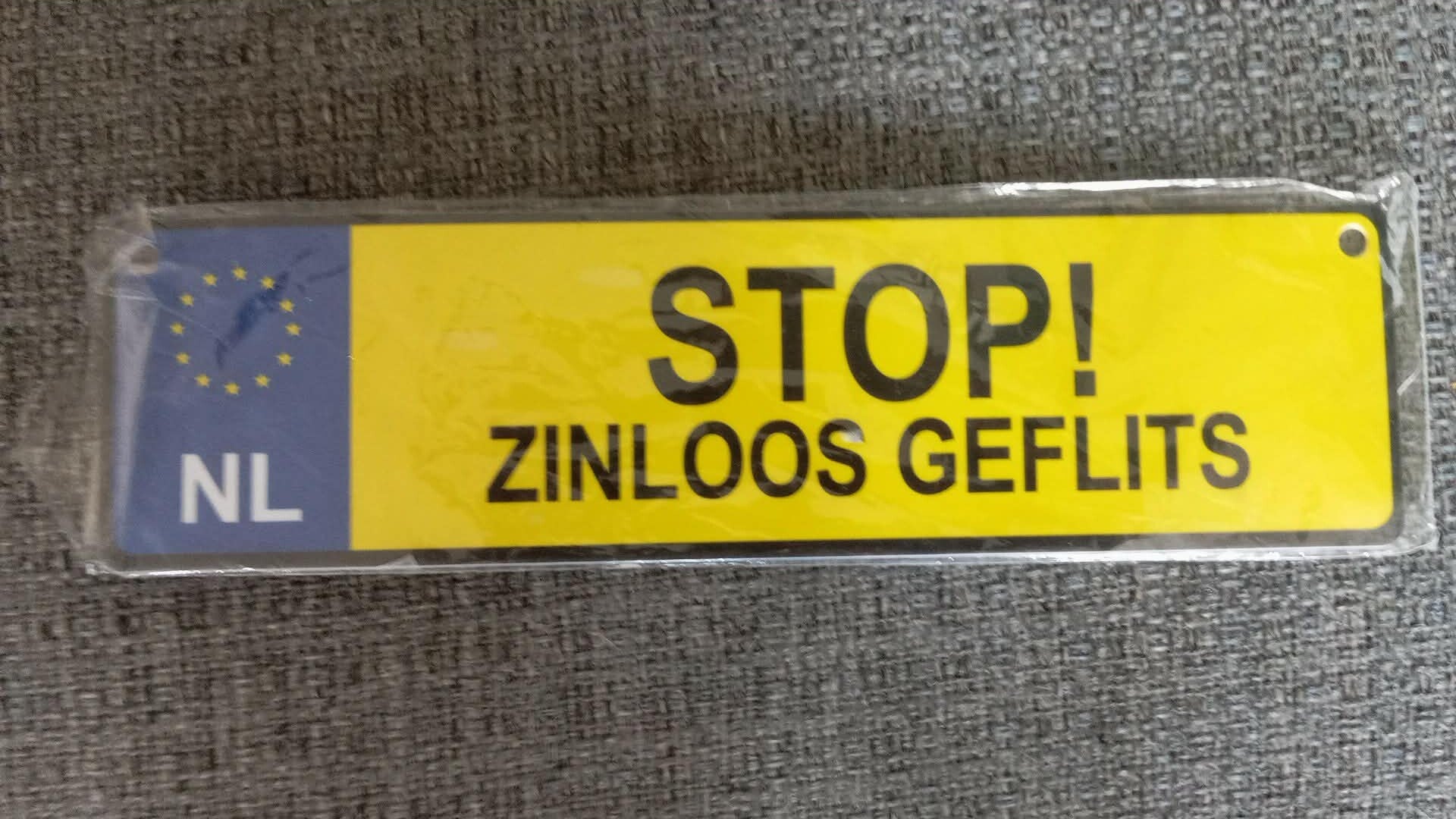 STOP zinloos geflits
