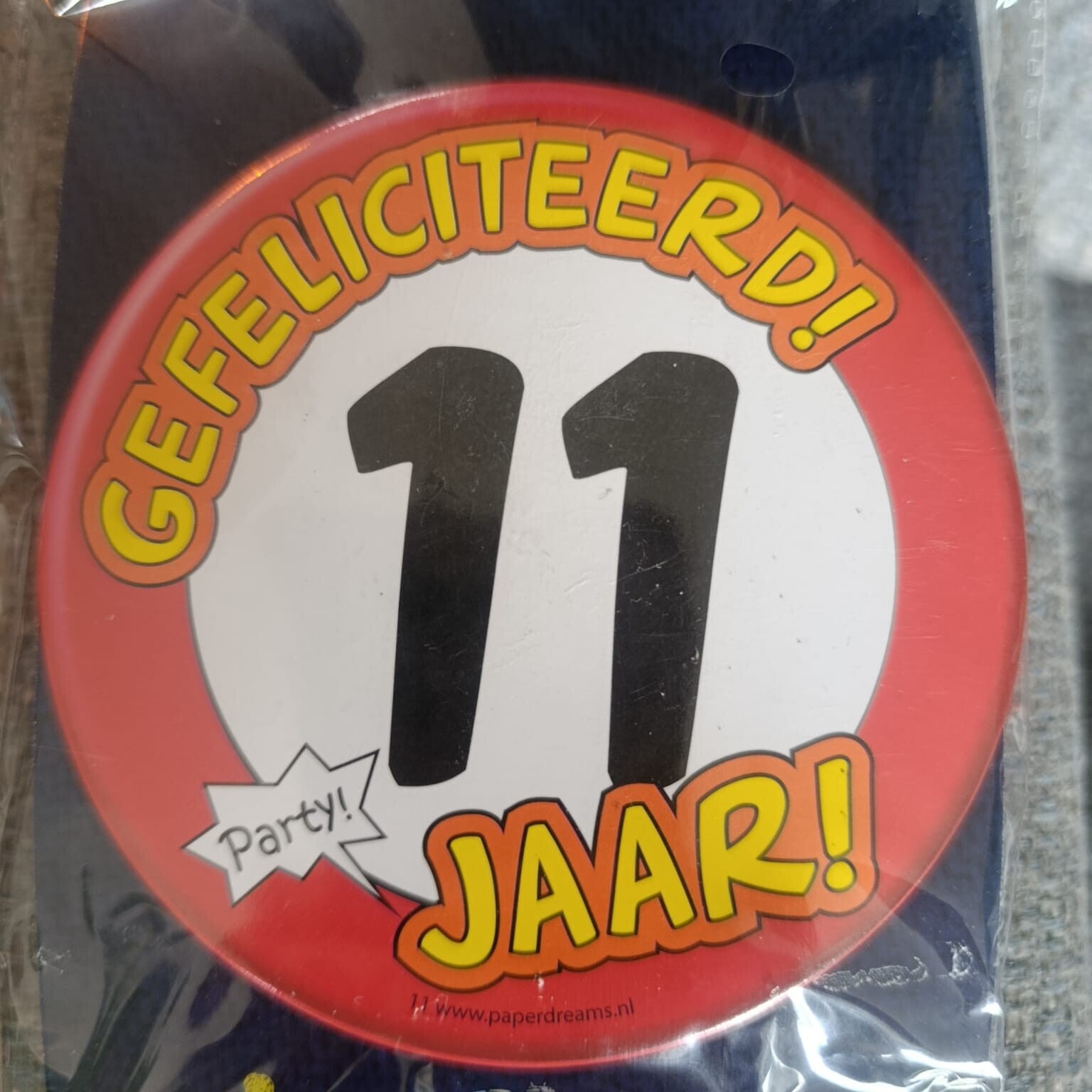 verjaardag button