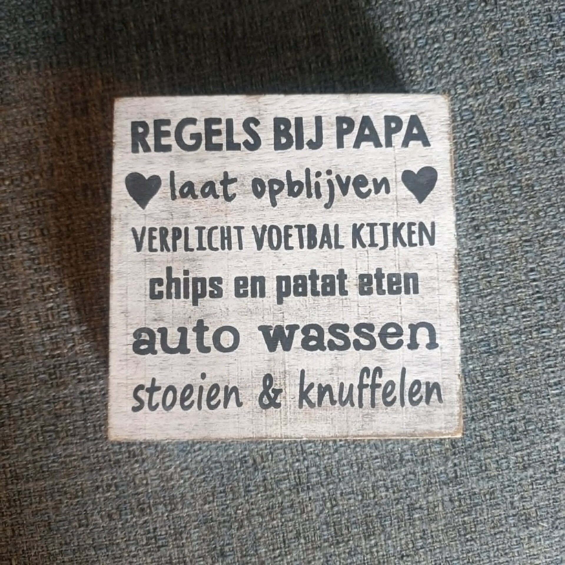 Regels bij papa