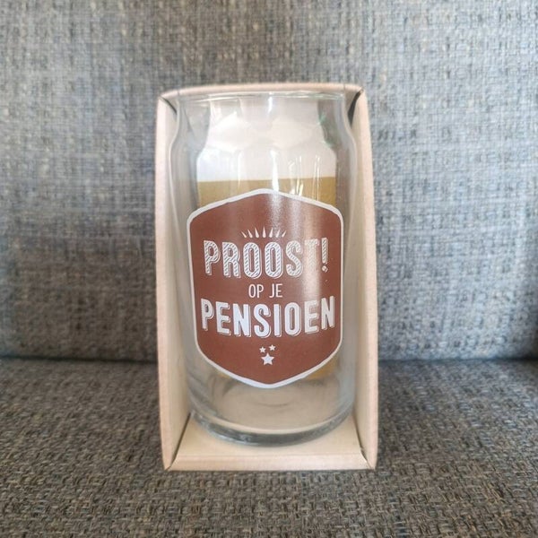 bier glas : Proost op je pensioen