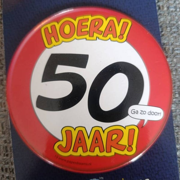 verjaardag button