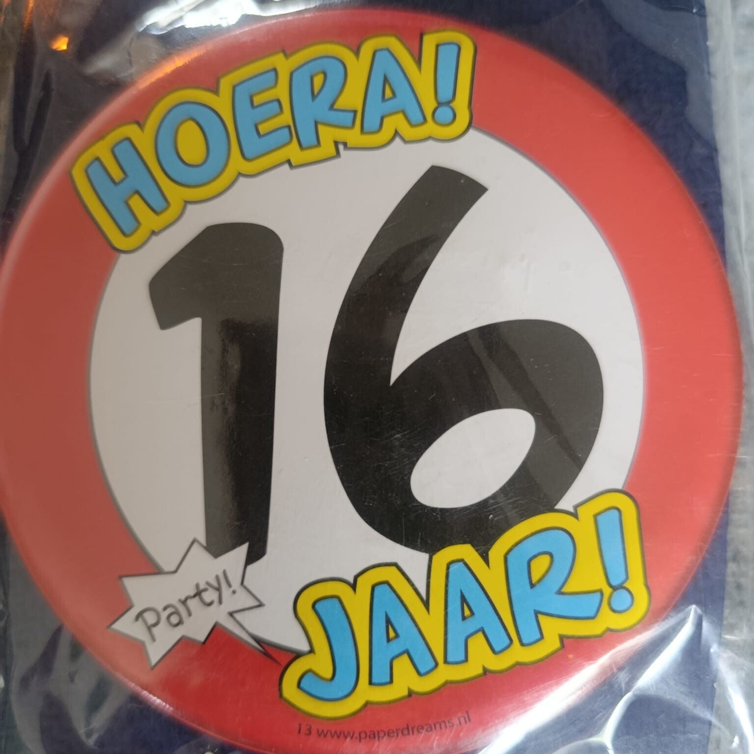 verjaardag button