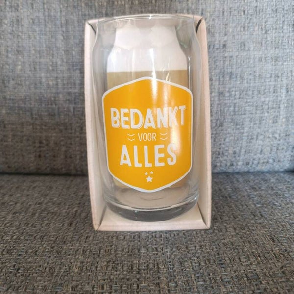 bier glas : Bedankt voor alles