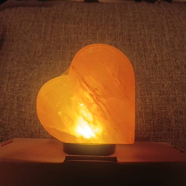 zoutlamp in de vorm van een hart