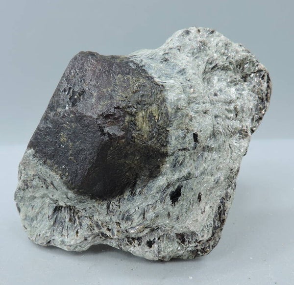 Large almandine crystal in mica schist from Austria – miniature