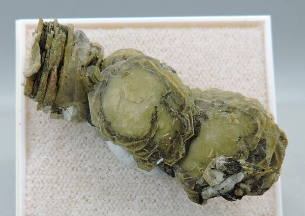 Ankerite pseudomorph after fluorapatite from Portugal - miniature