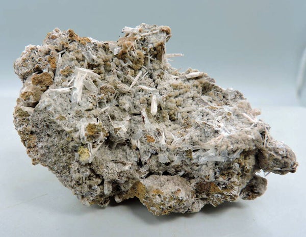 Aragonite on lavastone from Germany – small cabinet size