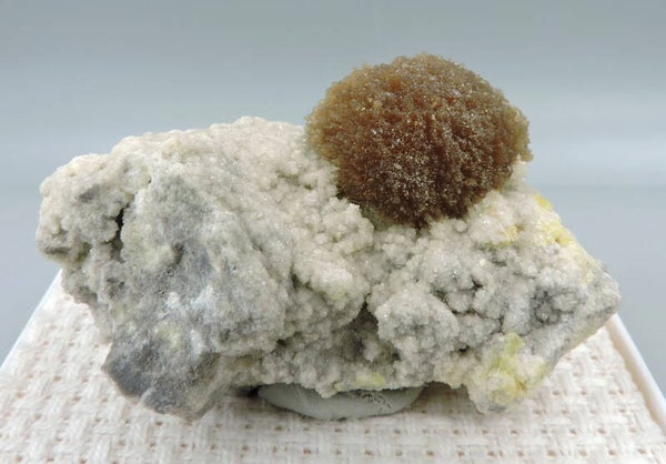 Baryte on calcite from Poland – miniature