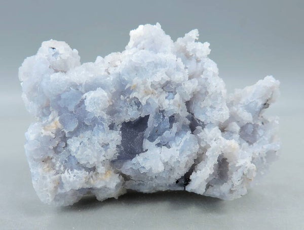Blue chalcedony with calcite from Bulgaria – miniature
