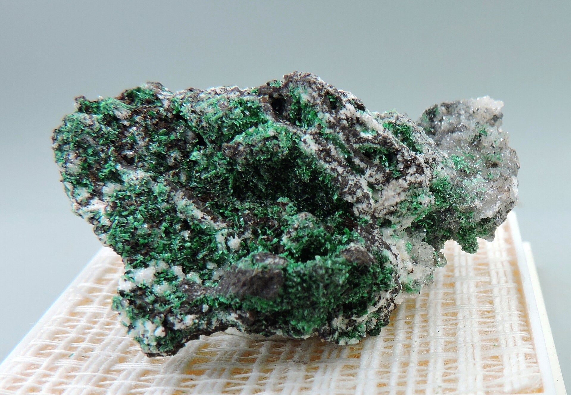 Brochantite on matrix from Greece – miniature
