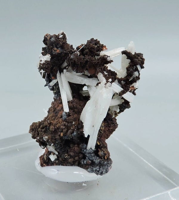Cerussite on limonite from Arizona, USA – thumbnail
