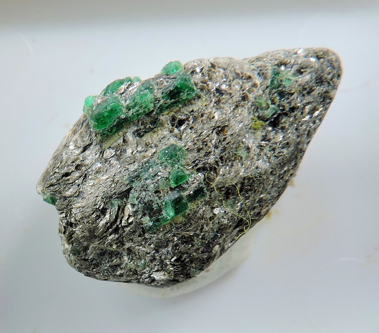 Beryl var. emerald on biotite matrix from Austria - thumbnail