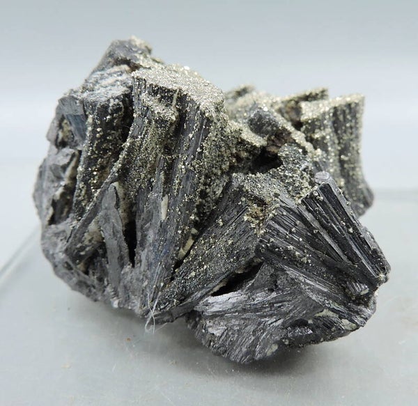 Pyrite on enargite from Peru – miniature