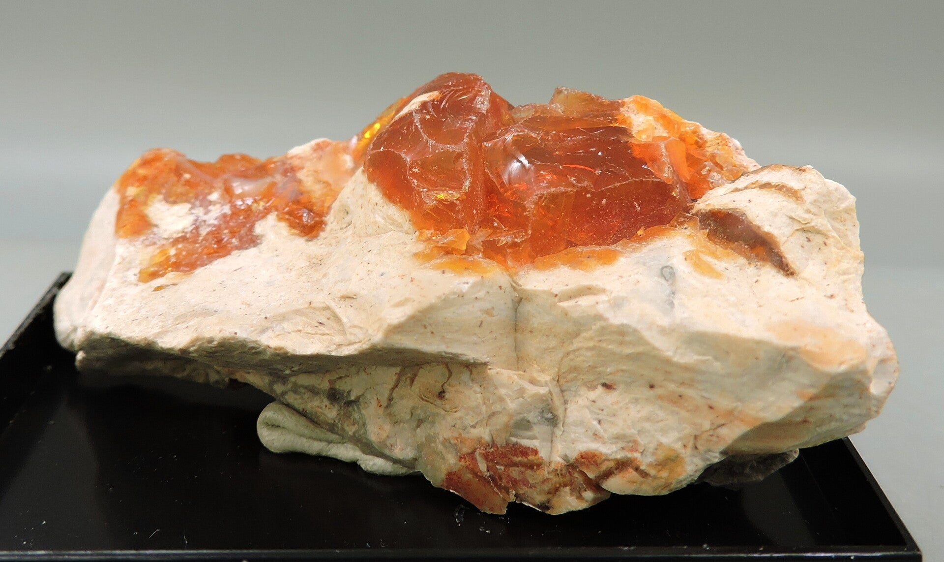 Fire opal in matrix from Mexico – miniature