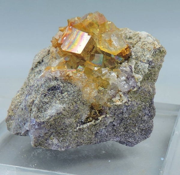 Iridescent fluorite from England, UK - thumbnail
