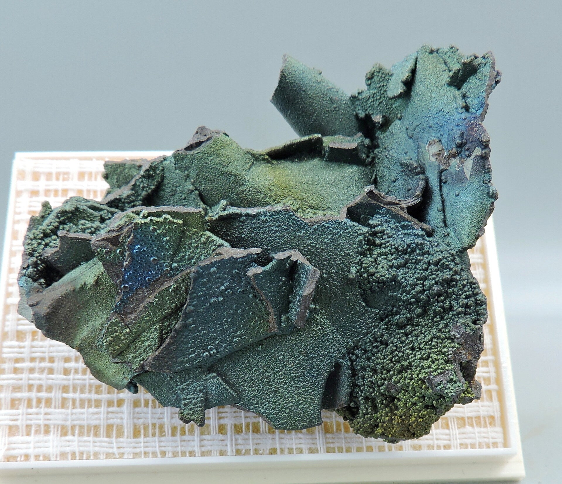 Iridescent hematite and goethite / turgite from Georgia, USA - miniature