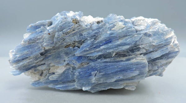 Blue kyanite in quartz from Brazil – cabinet size
