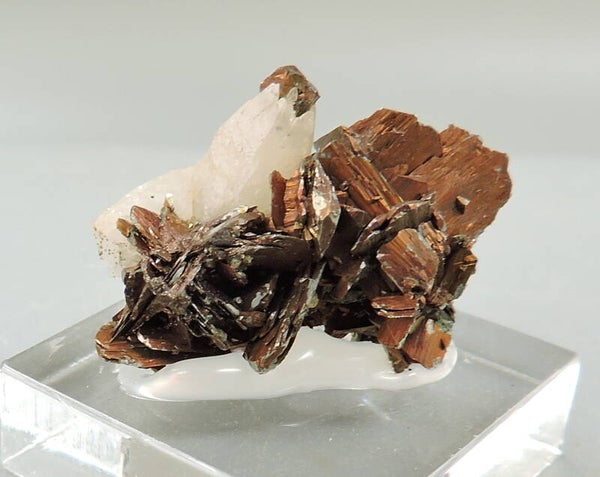Marcasite on calcite from Germany – thumbnail