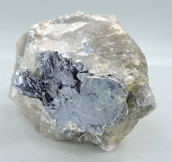 Molybdenite on quartz from Australia – miniature