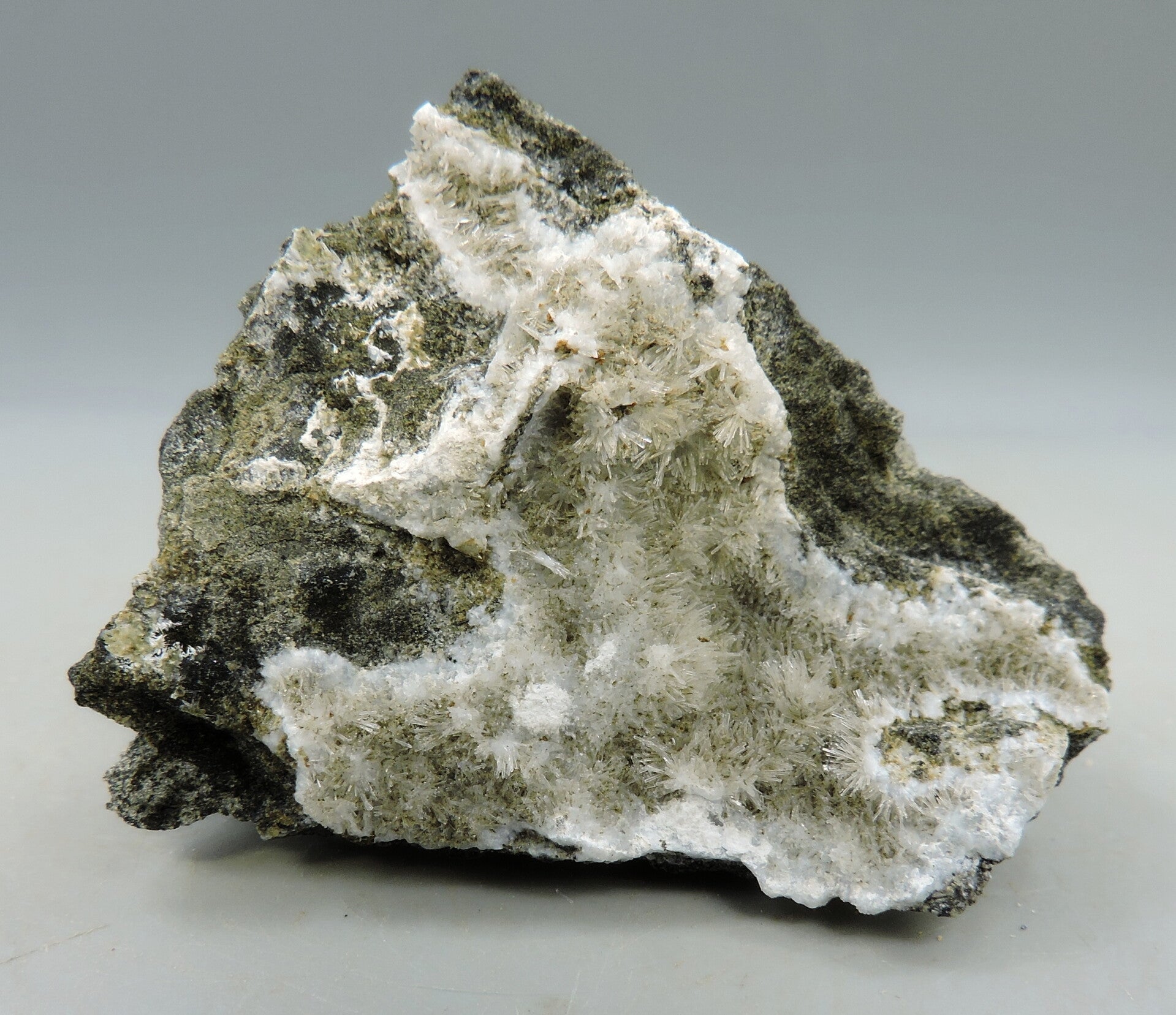 Mordenite crystals on matrix from Germany – miniature