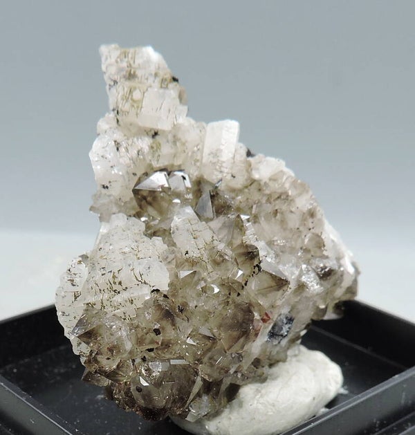 Smokey quartz, calcite, and goethite from Cornwall,  UK – thumbnail
