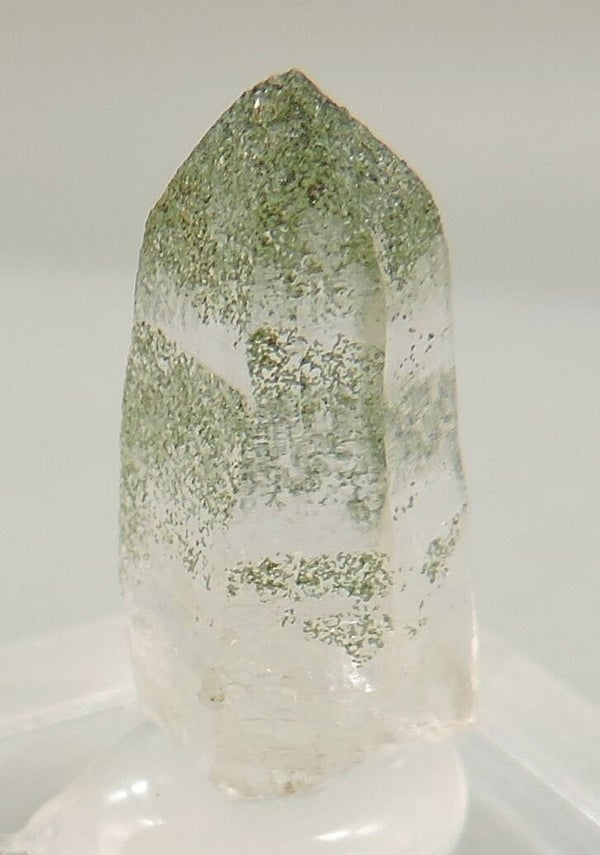 Quartz crystal with chlorite from Switzerland – thumbnail