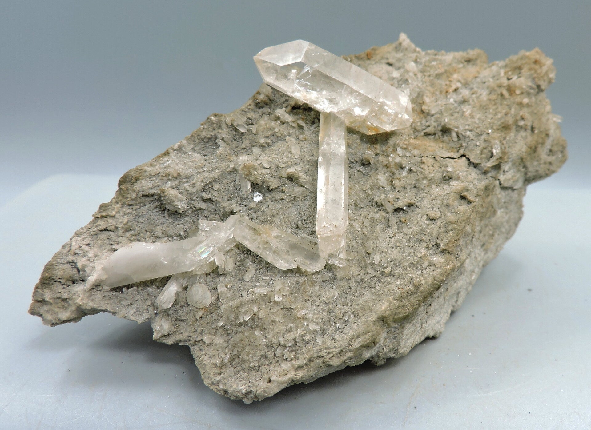 Quartz crystals on matrix from Italy – cabinet size