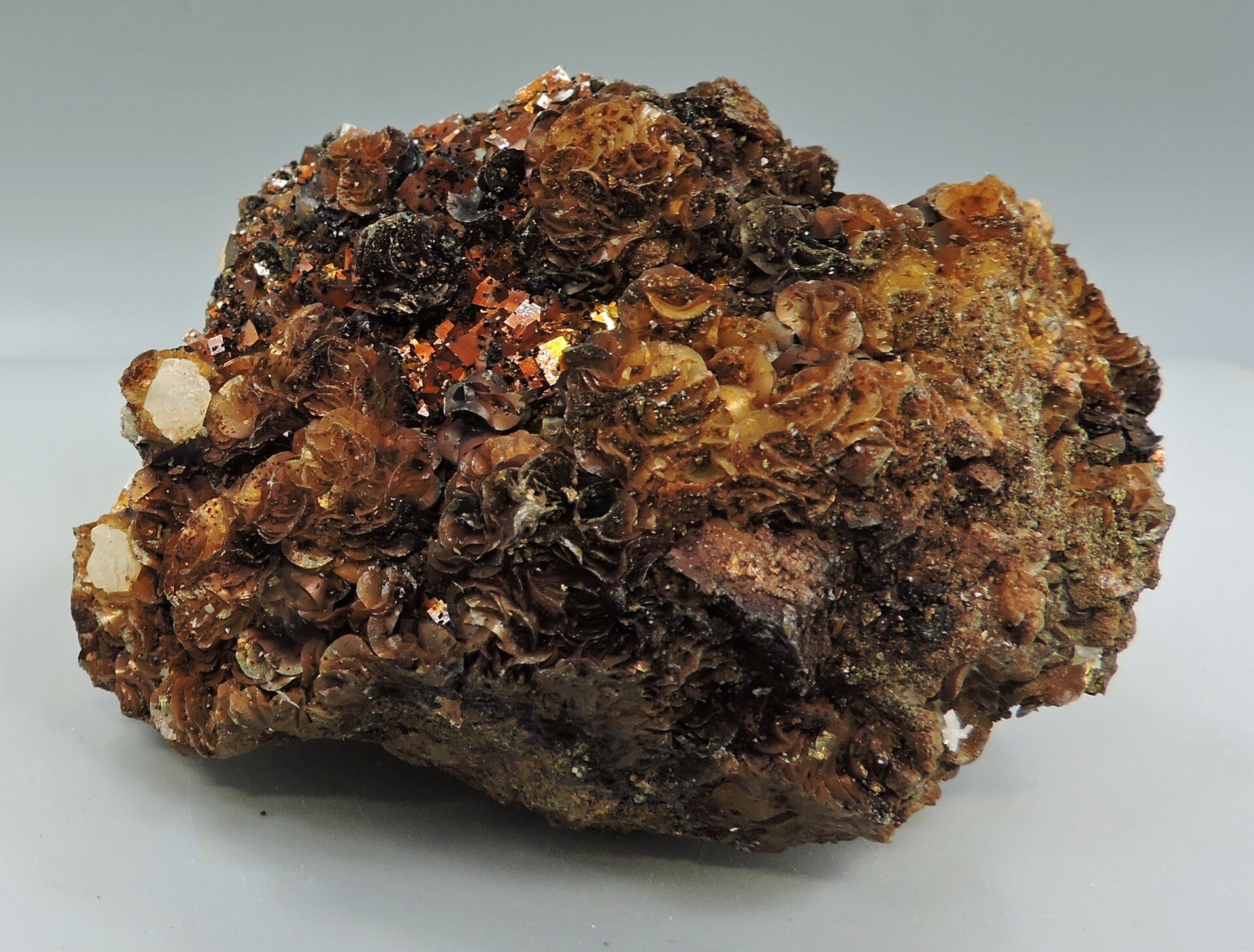 Siderite on pyrite from Kosovo – cabinet size