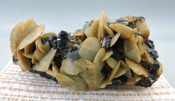 Siderite on sphalerite from Colorado, USA – miniature