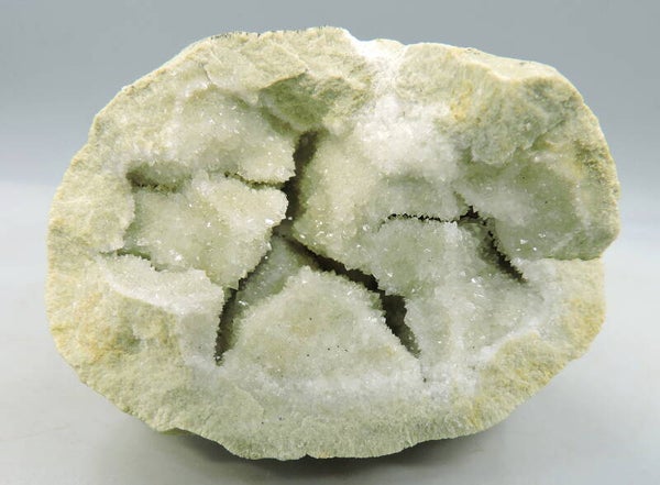Strontianite crystals in septarian nodule from France – miniature