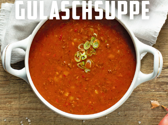 Hausgemachte Gulaschsuppe