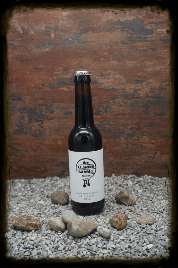 "Coconut Pirate Stout 2022"  Pelicon Barrel Aged