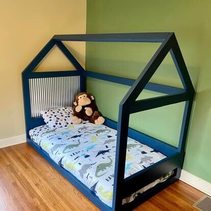 Custom twin bed build and paint