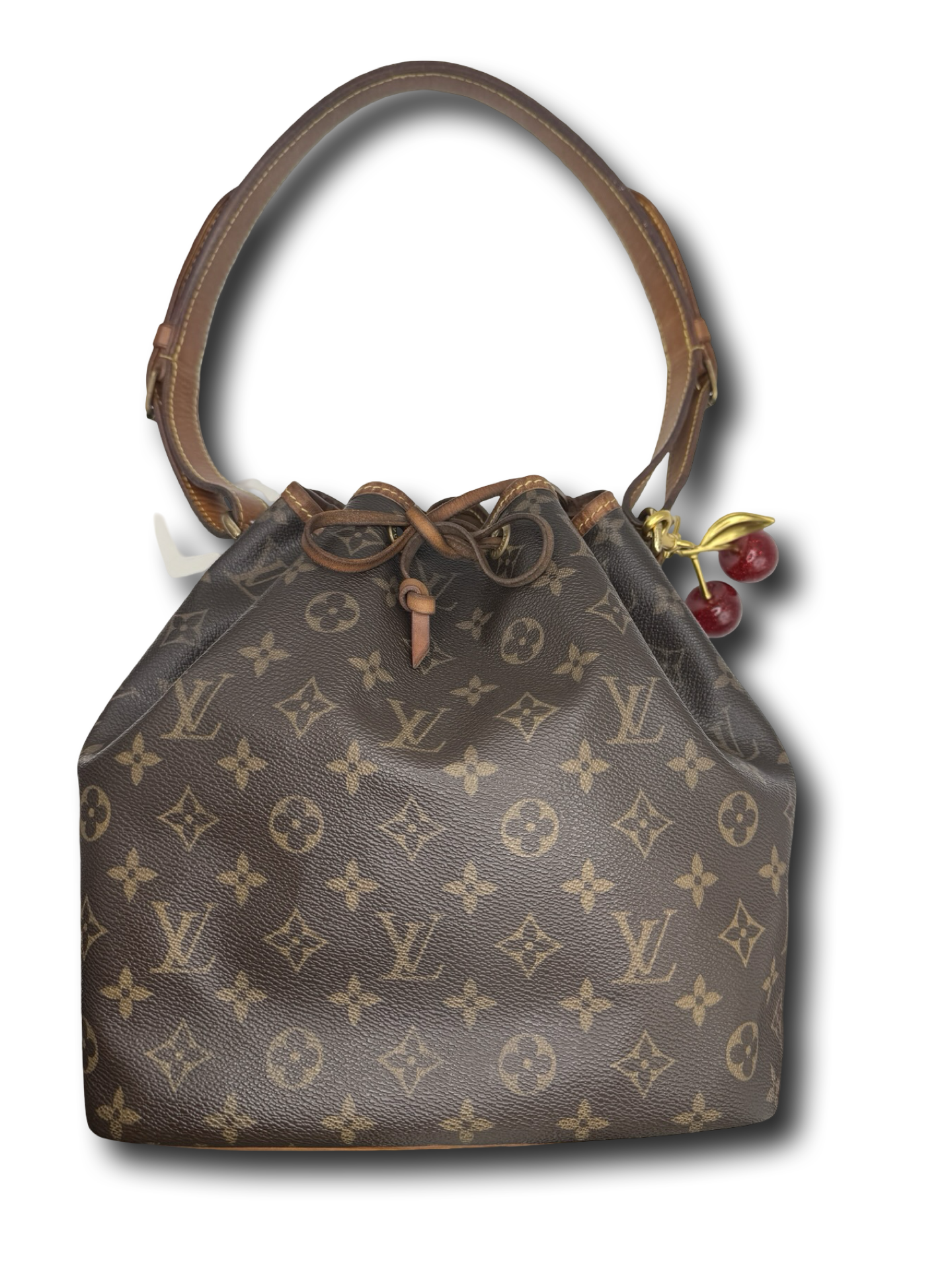 Louis Vuitton Sac Noé Petite Beuteltasche Monogramm Schulter Tasche braun